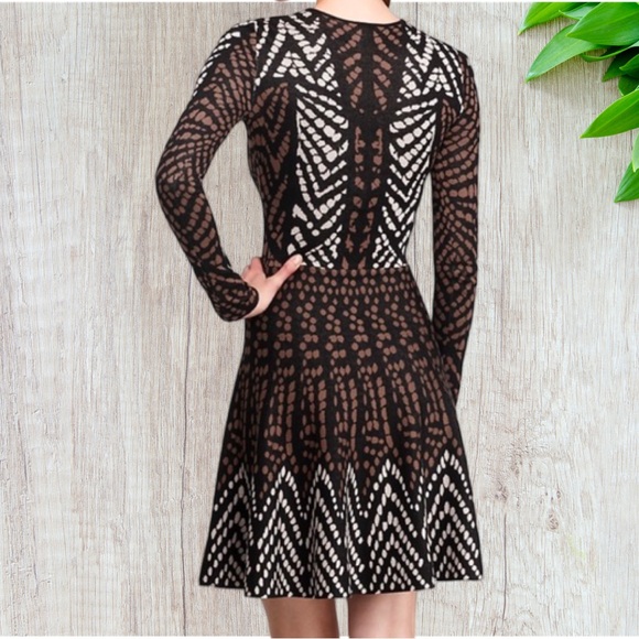 BCBG MAXAZRIA KYLA SILK COTTON DRESS M - Picture 2 of 4